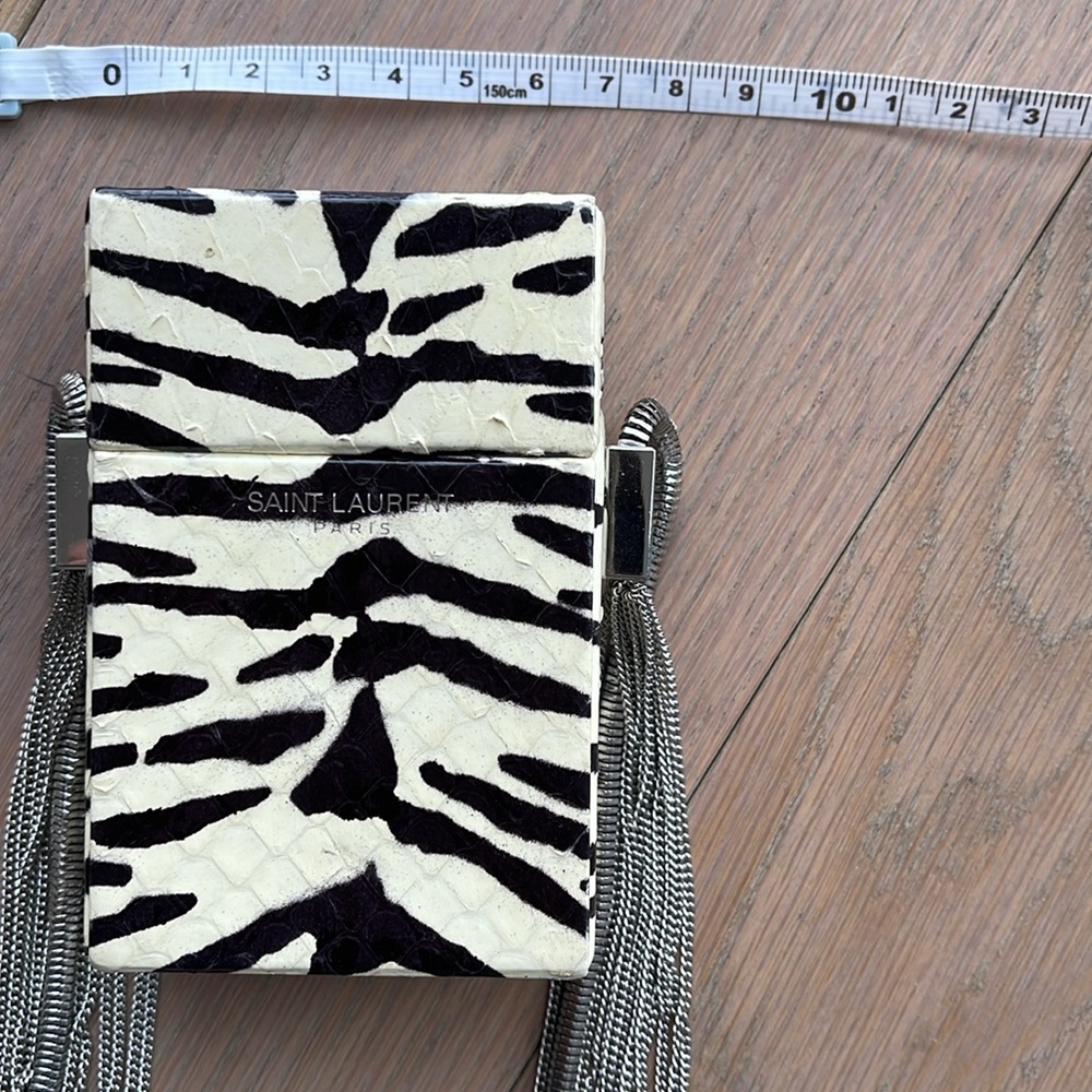 YSL cigarette box chain crossbody bag - Picture 10 of 12